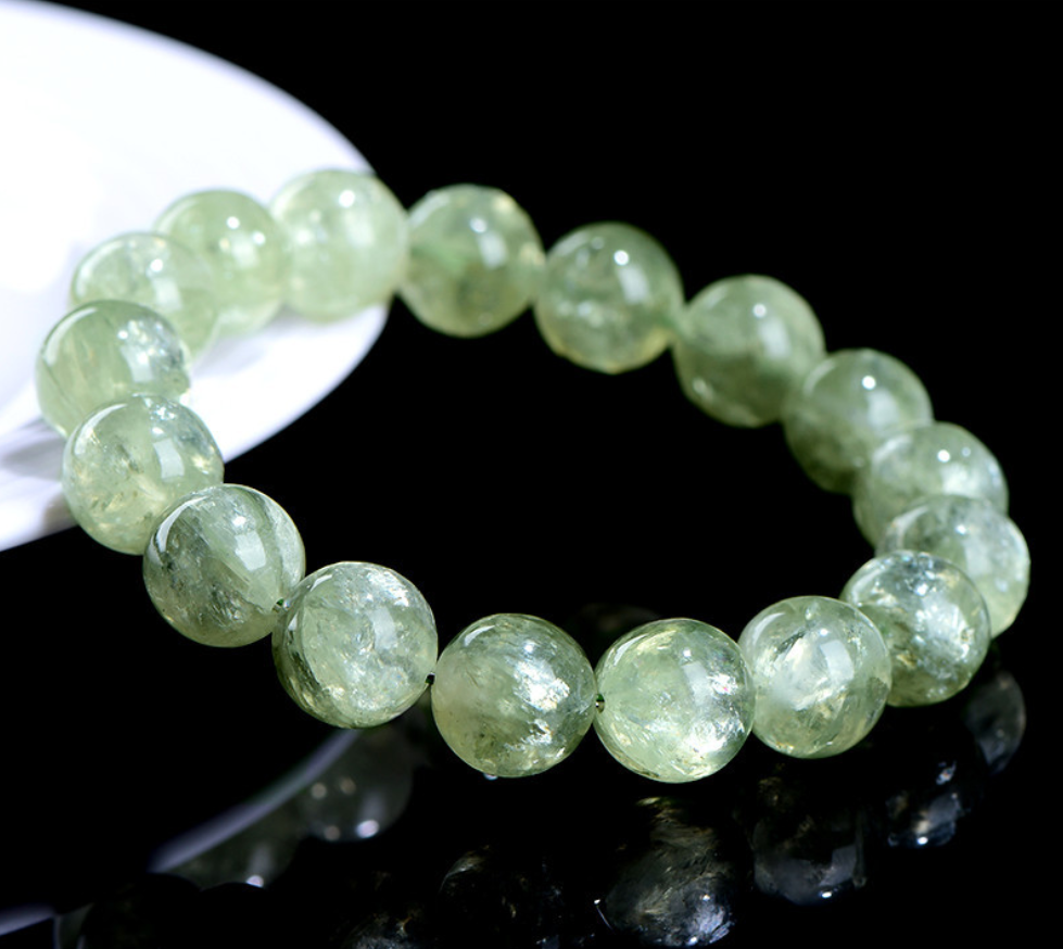 Natural Green Fuchsite Crystal Bracelet - Heart Healing & Vitality