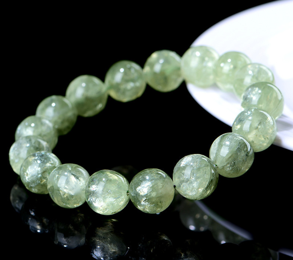 Natural Green Fuchsite Crystal Bracelet - Heart Healing & Vitality