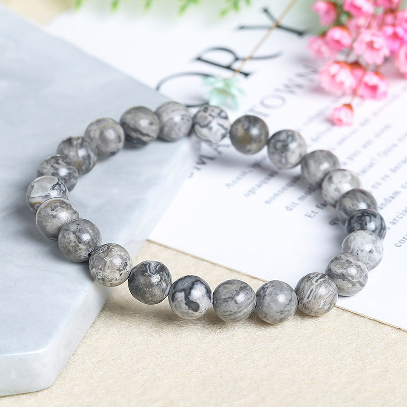 Natural Map Jasper Bracelet - Grounding & Creative Liberation