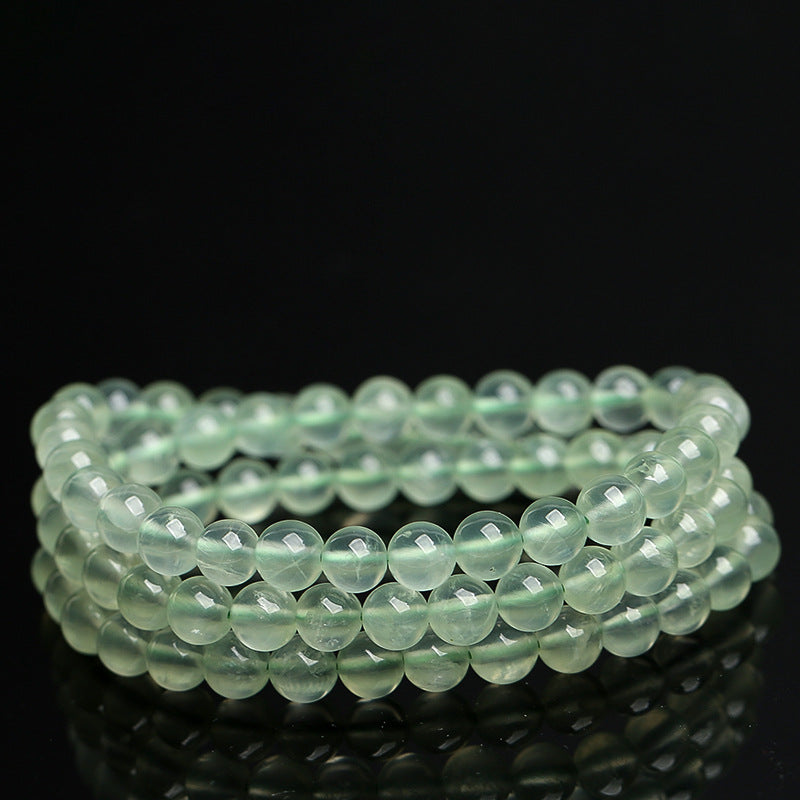 Natural Prehnite Multi-Wrap Bracelet - Heart Chakra Healing & Unconditional Love