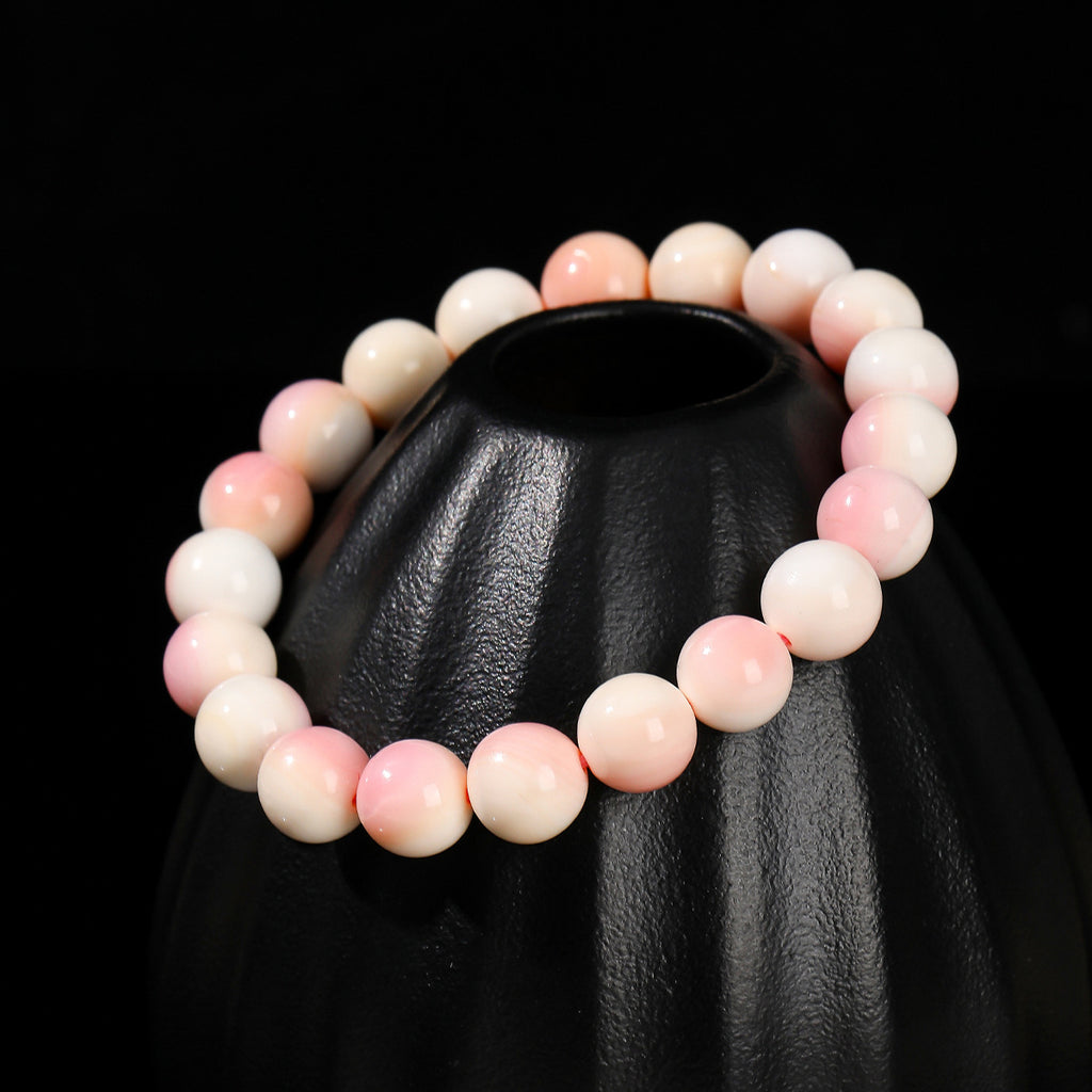Natural Queen Conch Shell Bracelet - Sacred Feminine Power & Heart Healing