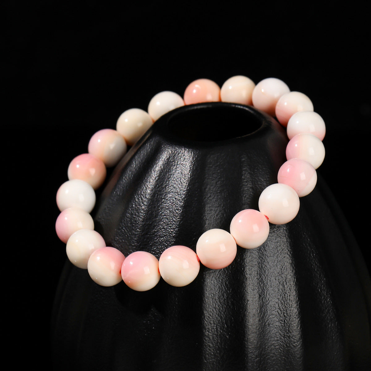Natural Queen Conch Shell Bracelet - Sacred Feminine Power & Heart Healing
