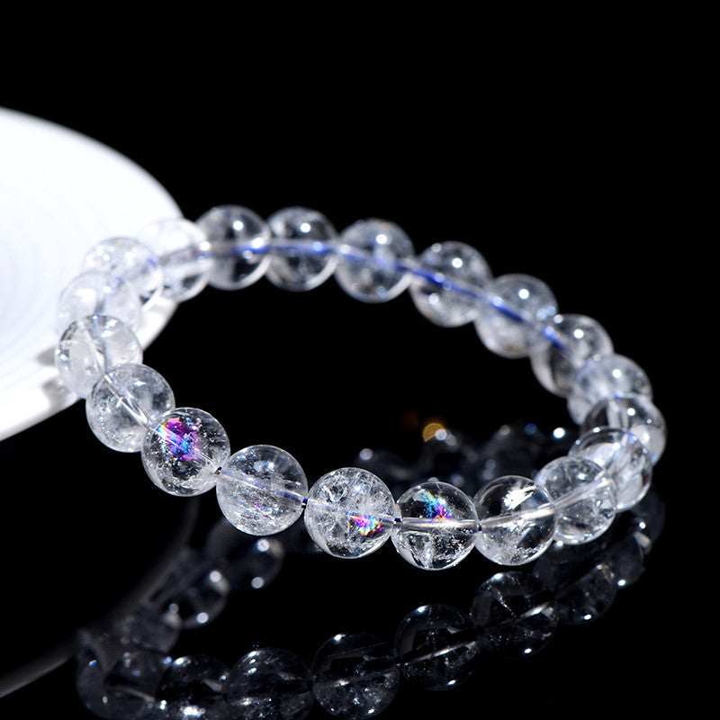 Natural White Azeztulite Bracelet - High-Frequency Crown Chakra Healing