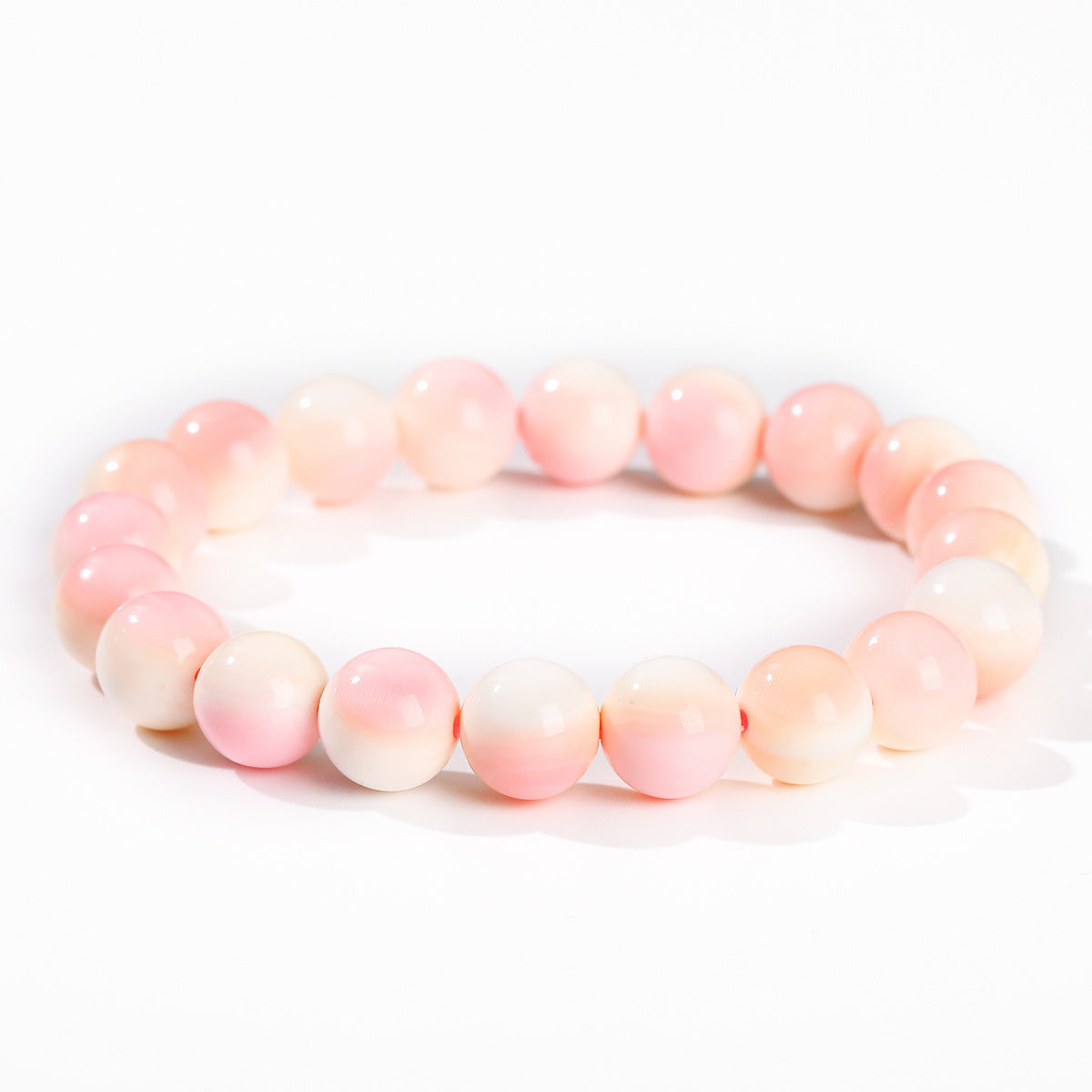 Natural Queen Conch Shell Bracelet - Sacred Feminine Power & Heart Healing