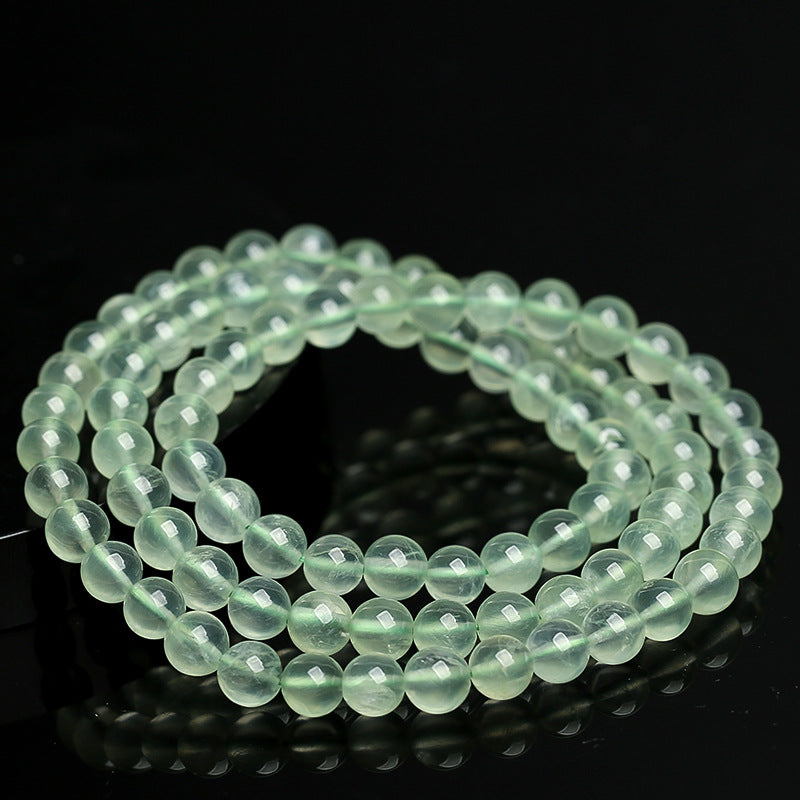Natural Prehnite Multi-Wrap Bracelet - Heart Chakra Healing & Unconditional Love