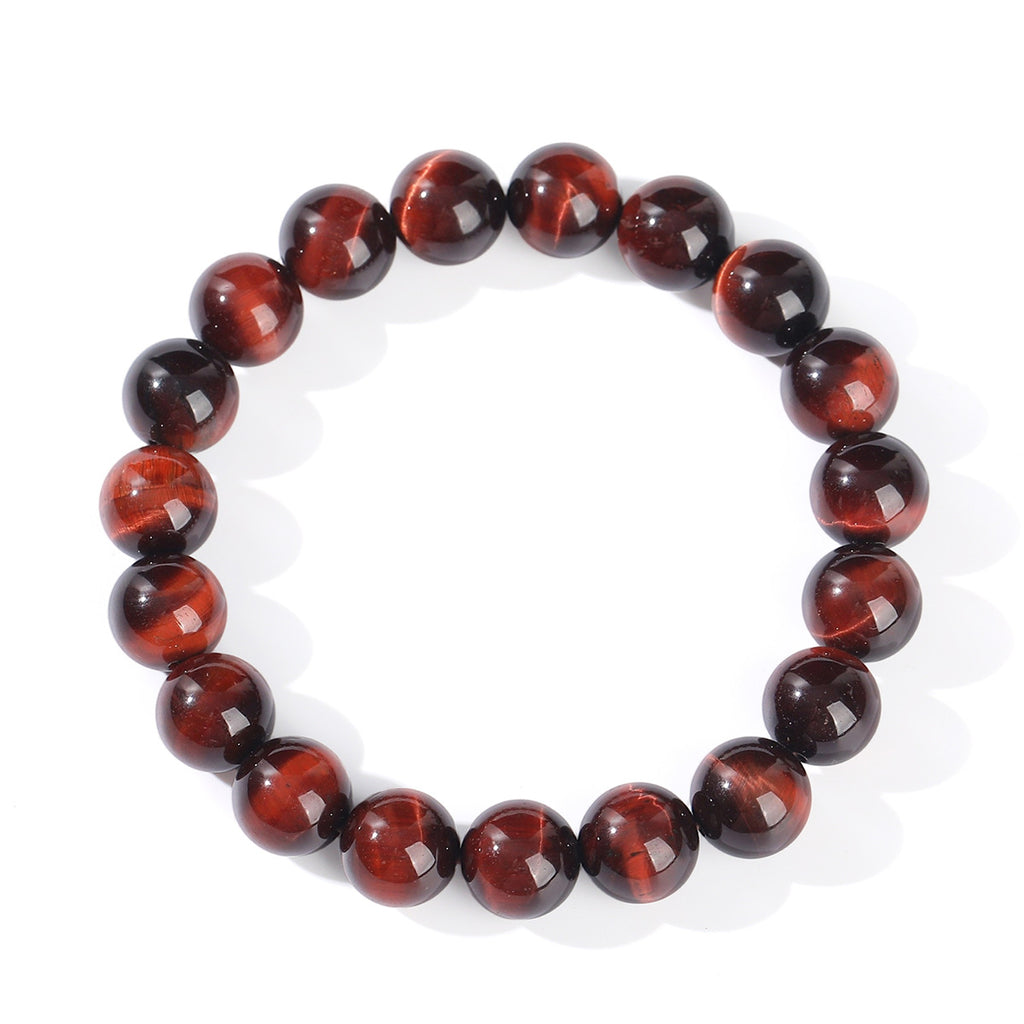 Natural Red Tiger's Eye Bracelet -  Lightning Flash & Warrior Power