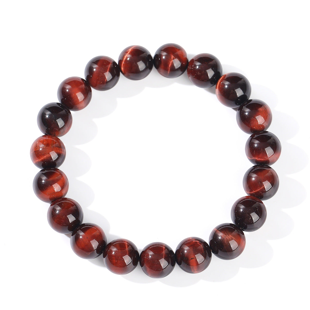 Natural Red Tiger's Eye Bracelet -  Lightning Flash & Warrior Power