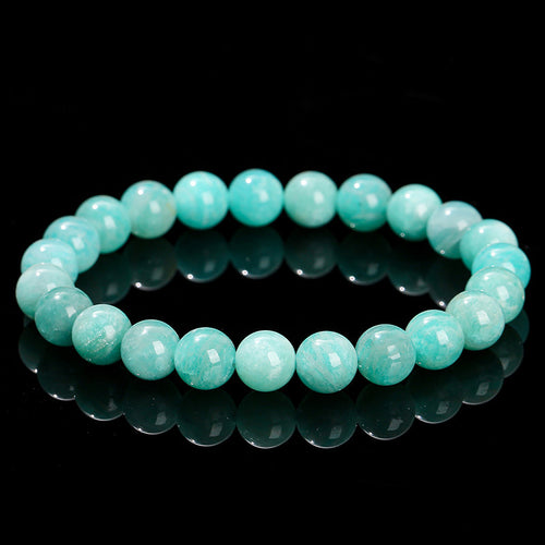 Natural Amazonite Bracelet - Courage & True Expression
