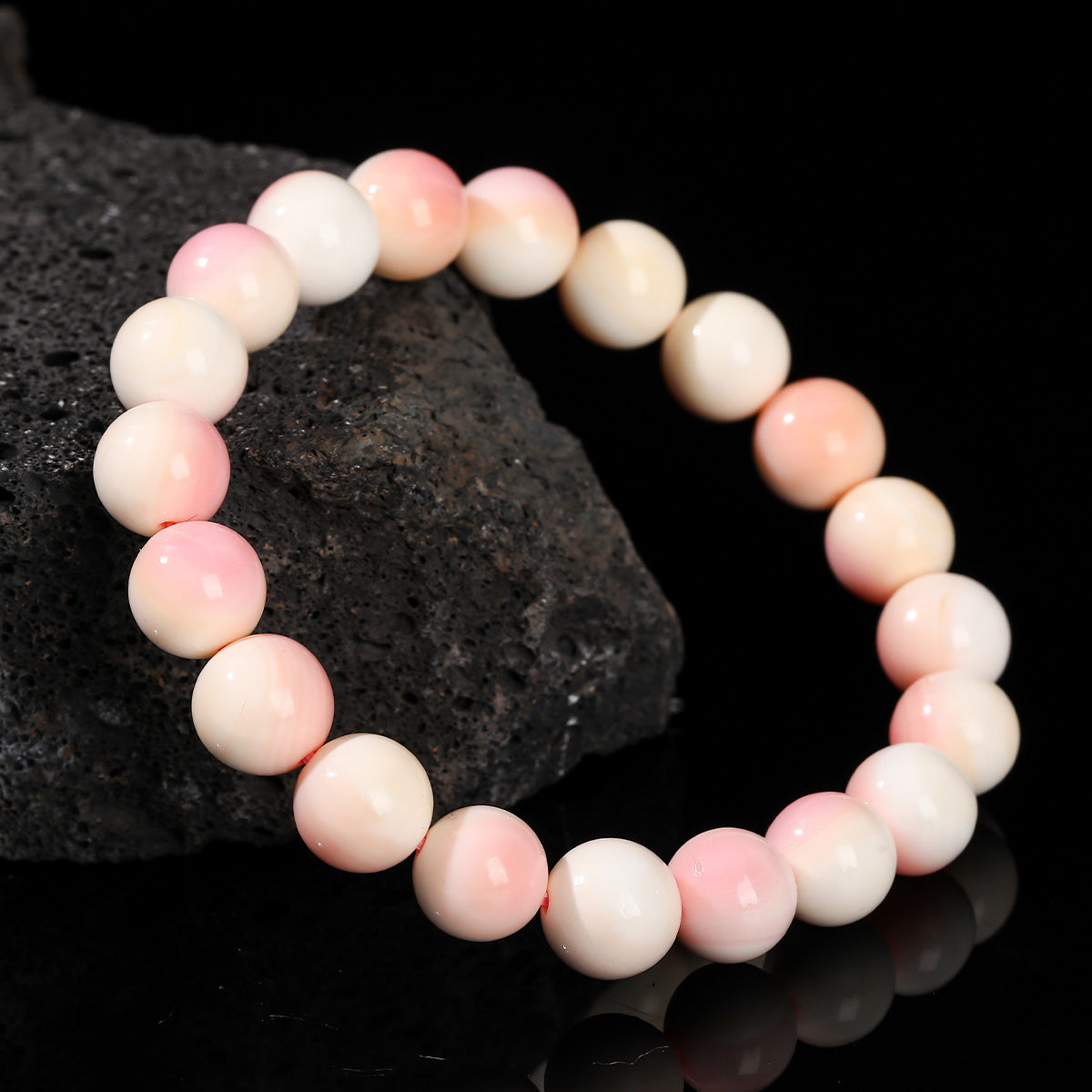 Natural Queen Conch Shell Bracelet - Sacred Feminine Power & Heart Healing
