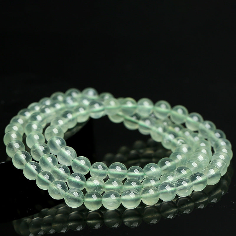 Natural Prehnite Multi-Wrap Bracelet - Heart Chakra Healing & Unconditional Love