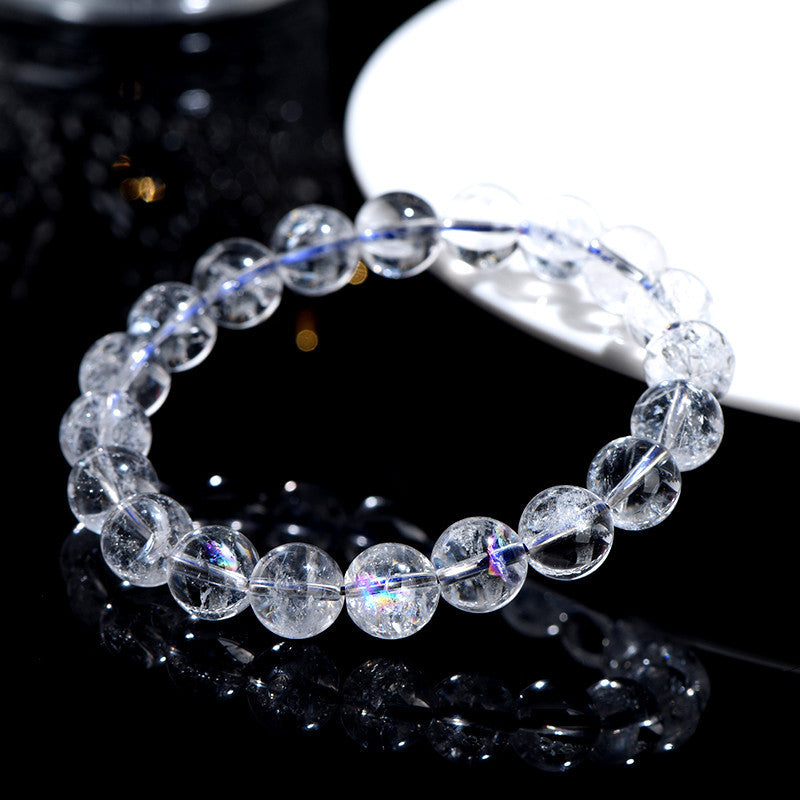 Natural White Azeztulite Bracelet - High-Frequency Crown Chakra Healing