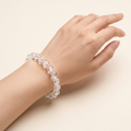 Natural White Azeztulite Bracelet - High-Frequency Crown Chakra Healing