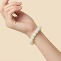 Natural Green Calcite Bracelet - Heart Chakra Healing & Mental Clarity