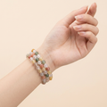 Natural Multi-Color Rutilated Quartz Multi-Wrap Bracelet - All-Chakra Balance & Abundance